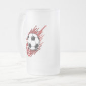 Voetbal Matglas Bierpul (Voorkant links)