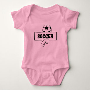 Voetbal meisje baby, meisjes voetbal cadeaus, voet romper