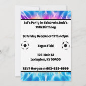 Voetbal Meisje Gepersonaliseerde Stropdas-Dye Rege Kaart (Achterkant)