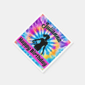 Voetbal Meisje Gepersonaliseerde Stropdas-Dye Rege Servet (Hoek)