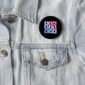 Voetbal Meisje Kinderen Vrouwen  Ronde Button 5,7 Cm (In situ)