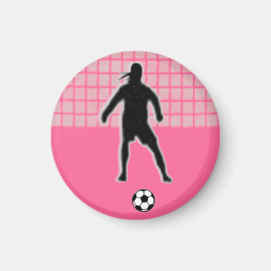 Voetbal Meisje LABEL Doelman (Vrouw) - Pink-L Magneet