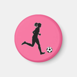 Voetbal Meisje LABEL Speler (Vrouw) - Roze-L Magneet