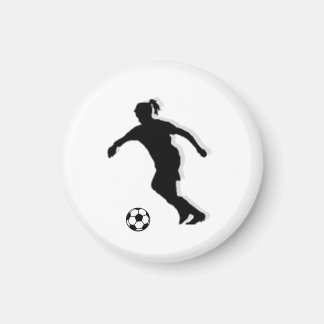 Voetbal Meisje LABEL Speler (Vrouw) - Wit-R Magneet