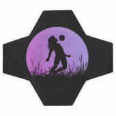 Voetbal Meisje Silhouette Maanlicht (Enkel)