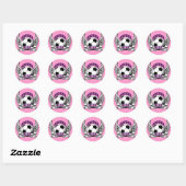 Voetbal Meisje Tattoo Stickers (Vel)