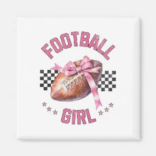 Voetbal Meisje Tiener Vrouwen Tieners Roze Boog Se Magneet