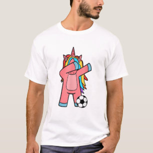 Voetbal Meisje Vrouwen Voetbal Eenhoorn Voetbal T- T-shirt