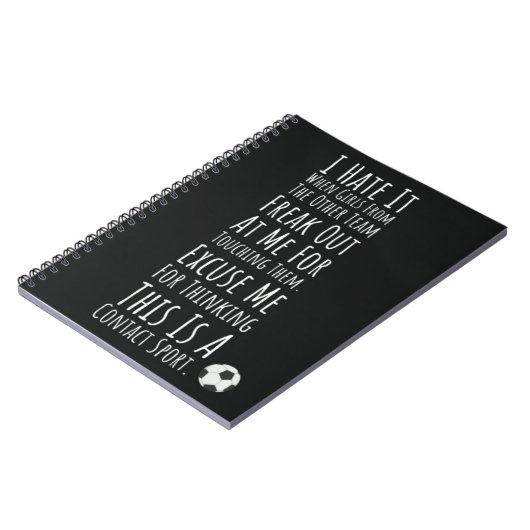 Voetbal Meisjes geschenken voor haar speler Sport  Notitieboek (Linkerzijde)