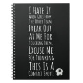 Voetbal Meisjes geschenken voor haar speler Sport  Notitieboek (Voorkant)