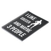 Voetbal Meisjes geschenken voor haar speler Sport  Notitieboek (Linkerzijde)