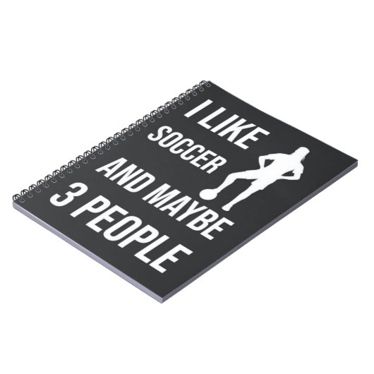 Voetbal Meisjes geschenken voor haar speler Sport  Notitieboek (Linkerzijde)