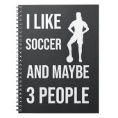 Voetbal Meisjes geschenken voor haar speler Sport  Notitieboek (Voorkant)