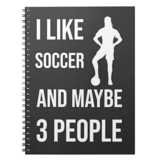 Voetbal Meisjes geschenken voor haar speler Sport  Notitieboek (Voorkant)