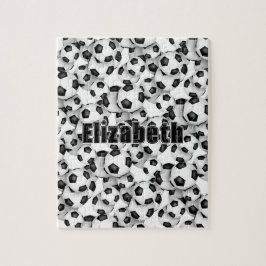 Voetbal meisjes jongens naam leuke sport geschenke legpuzzel