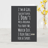 Voetbal Meisjes Kaarten Sport Voor Haar Kinderen S (Gele Bloem)