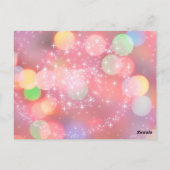 Voetbal Meisjes Kleurrijke Sparkle Briefkaart (Achterkant)