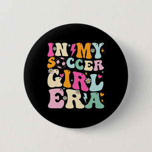 Voetbal Meisjes Shirt Vrouwen Tieners In Mijn Voet Ronde Button 5,7 Cm