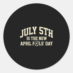 Voetbal meme - 5 juli is de nieuwe 1 april grap ronde sticker