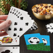 Voetbal met aanpasbaar hart pokerkaarten (Insitu)