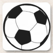 Voetbal met bal drankjes onderzetter (Voorkant)