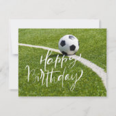 Voetbal met bal en gelukkige verjaardag (Voorkant)