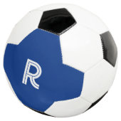 Voetbal met blauw (Drie kwart)