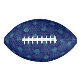 Voetbal met bloempatroon american football