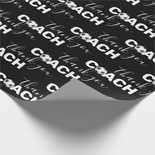 Voetbal met Coach Hartelijk dank Cadeaupapier (Hoek)