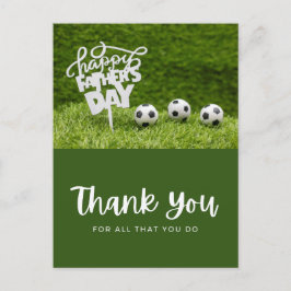 Voetbal met dank voor alles wat u op groen zet briefkaart