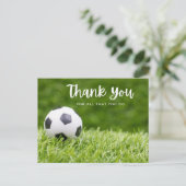 Voetbal met dank voor alles wat u op groen zet  briefkaart (Staand voorkant)
