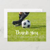 Voetbal met dank voor alles wat u op groen zet briefkaart (Voorkant / Achterkant)