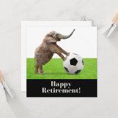 Voetbal met de olifant kaart (Voorkant / Achterkant in situ)