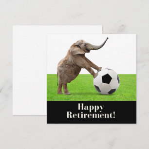 Voetbal met de olifant kaart