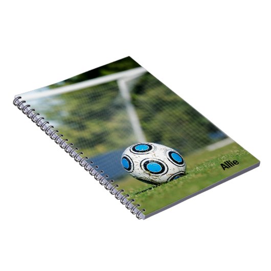 Voetbal met doel notitieboek (Rechterzijde)