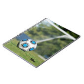 Voetbal met doel notitieboek (Linkerzijde)