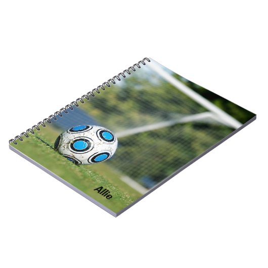 Voetbal met doel notitieboek (Linkerzijde)