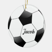 Voetbal met dubbelzijdige Ornament (Links)