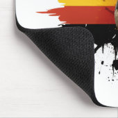 Voetbal met Duitse vlag en vier gouden sterren Muismat (Hoek)