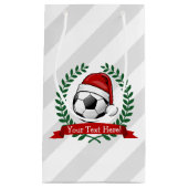 voetbal met Kerstmis met kerstmis Klein Cadeauzakje (Voorkant)