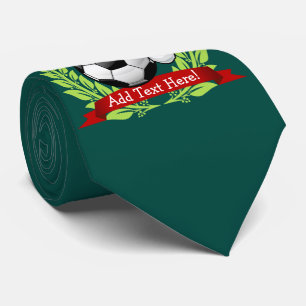 voetbal met Kerstmis met kerstmis Stropdas