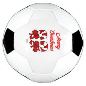 Voetbal met kerstsnoepjes (Gedraaid)
