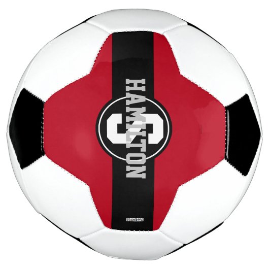 Voetbal met Naam in Om het even welke kleur HAMbyW (Gedraaid)