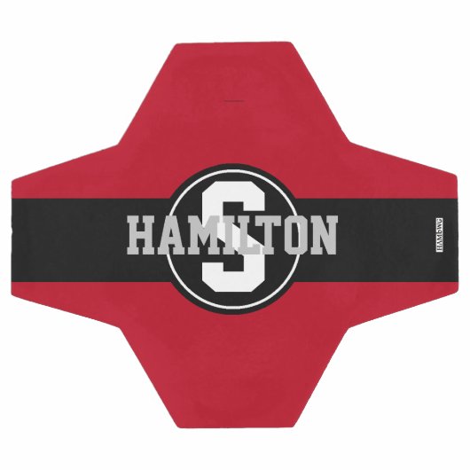 Voetbal met Naam in Om het even welke kleur HAMbyW (Enkel)