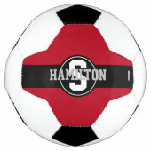 Voetbal met Naam in Om het even welke kleur HAMbyW (Voorkant)