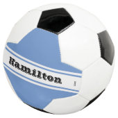 Voetbal met Naam in Om het even welke kleur HAMbyW (Drie kwart)