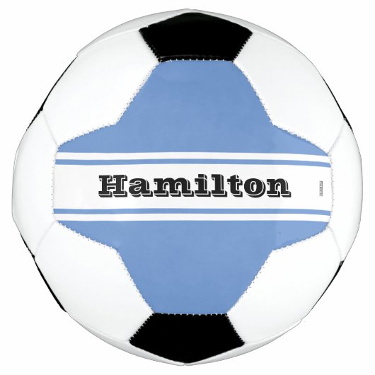 Voetbal met Naam in Om het even welke kleur HAMbyW (Voorkant)