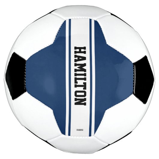 Voetbal met Naam in Om het even welke kleur HAMbyW (Gedraaid)