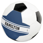 Voetbal met Naam in Om het even welke kleur HAMbyW (Drie kwart)