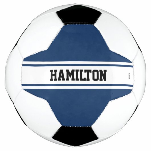 Voetbal met Naam in Om het even welke kleur HAMbyW (Voorkant)